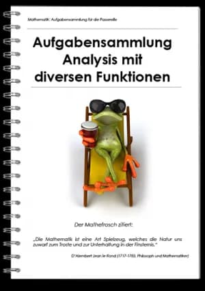 Aufgabensammlung Analysis mit diversen Funktionen