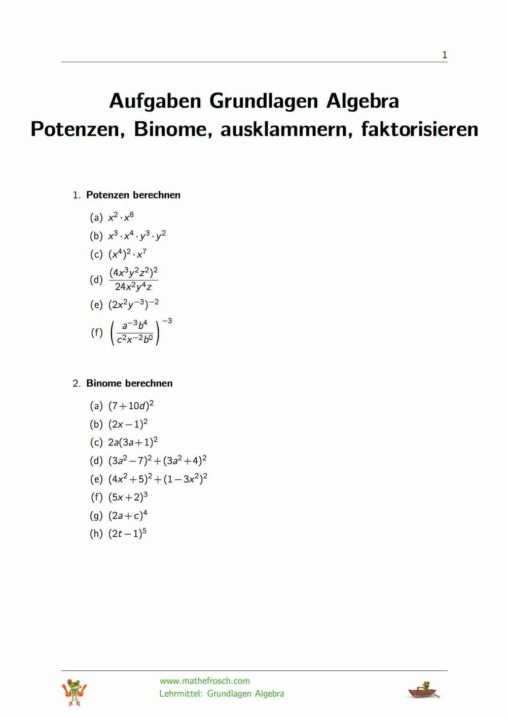 Ausklammern