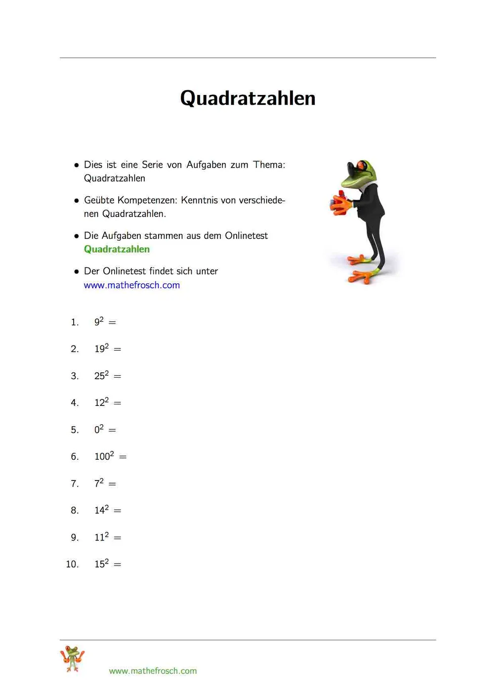 Quadratzahlen