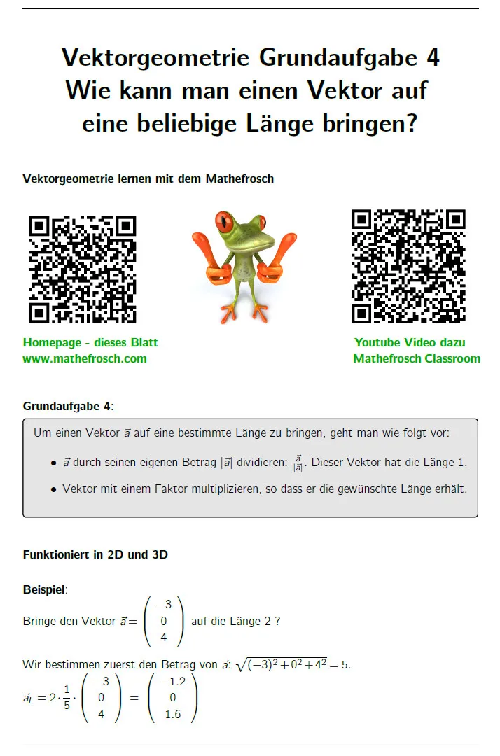 Vektorgeometrie: Grundaufgabe - 04