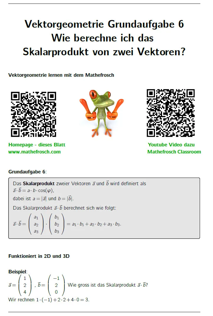 Vektorgeometrie: Grundaufgabe - 06