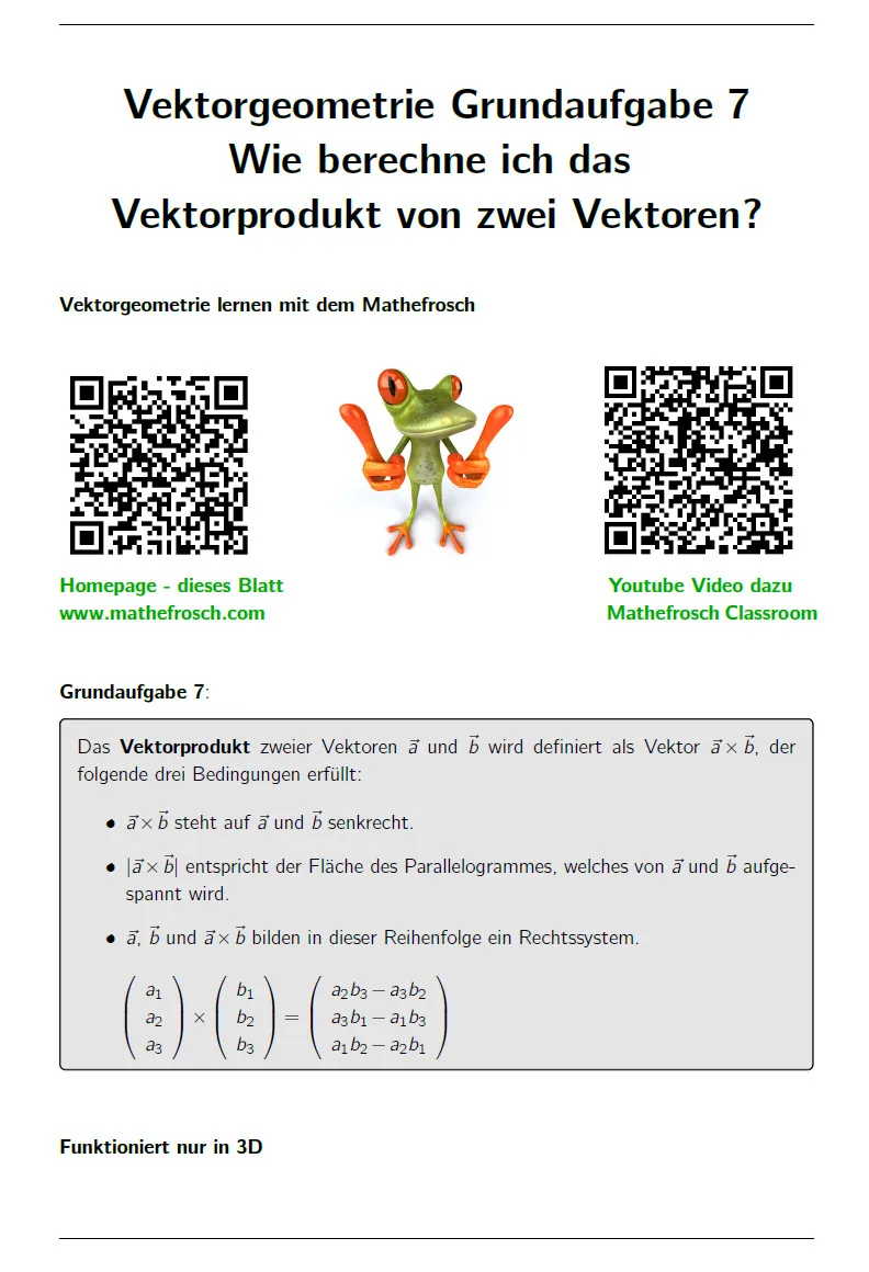 Vektorgeometrie: Grundaufgabe - 07