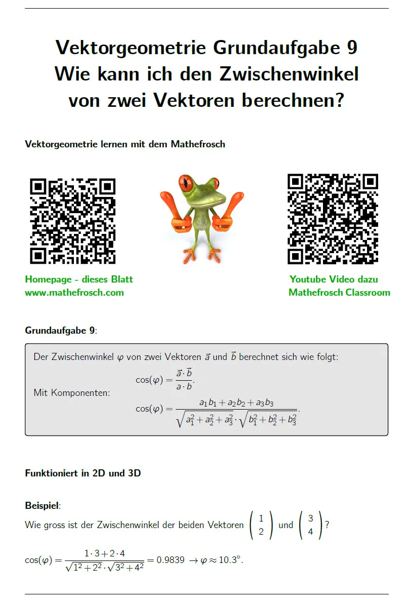 Vektorgeometrie: Grundaufgabe - 09