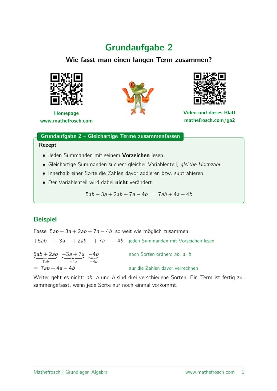 Algebra: Grundaufgabe – 02