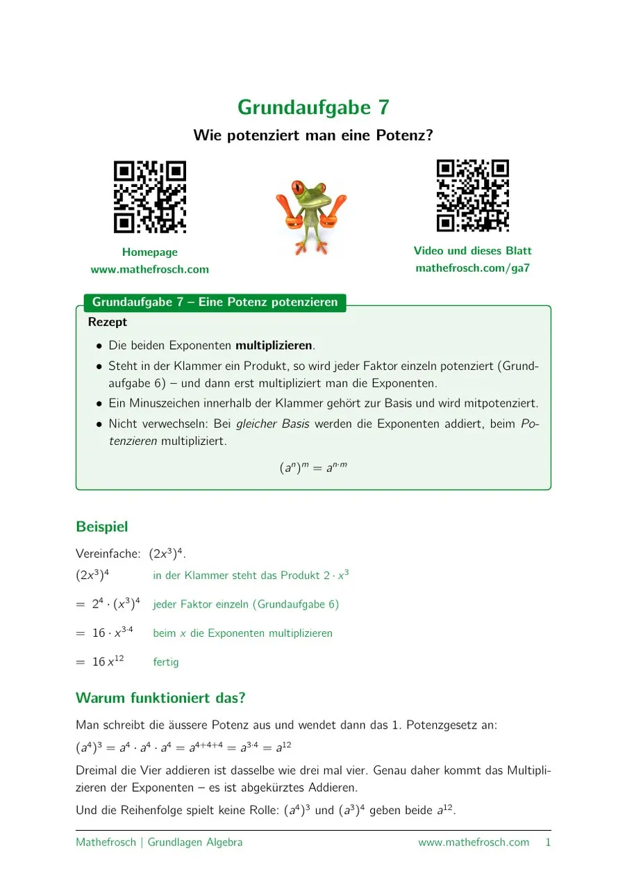 Algebra: Grundaufgabe – 07