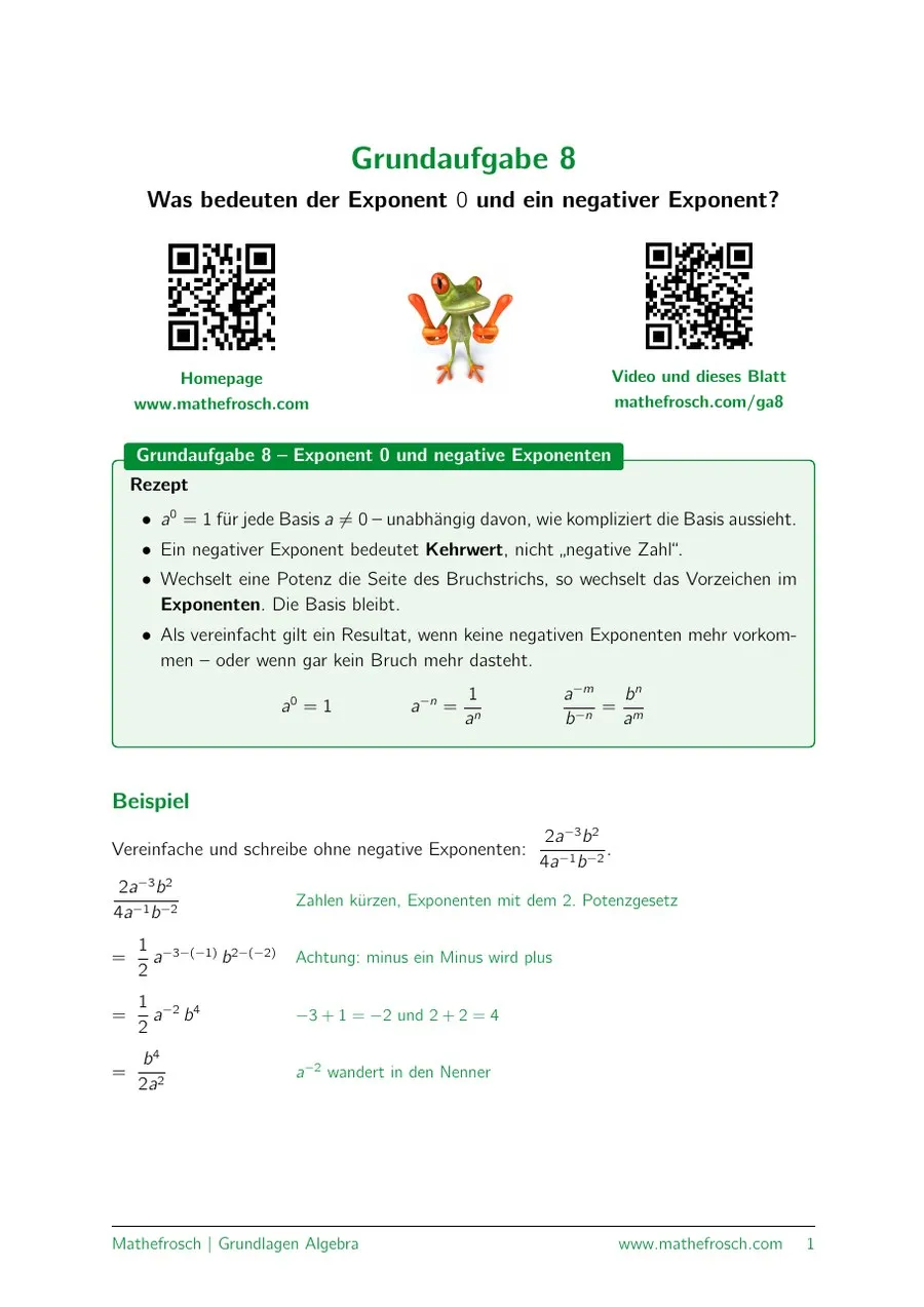 Algebra: Grundaufgabe – 08
