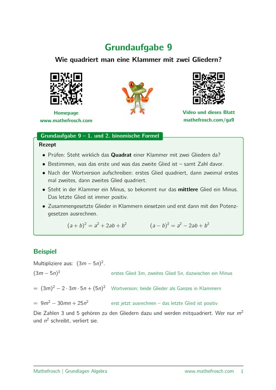 Algebra: Grundaufgabe – 09
