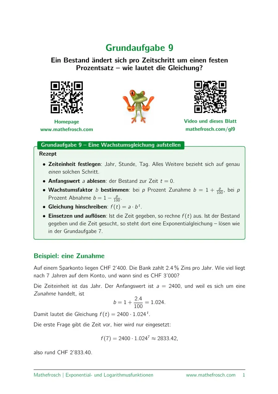 Exp./Log.: Grundaufgabe – 09