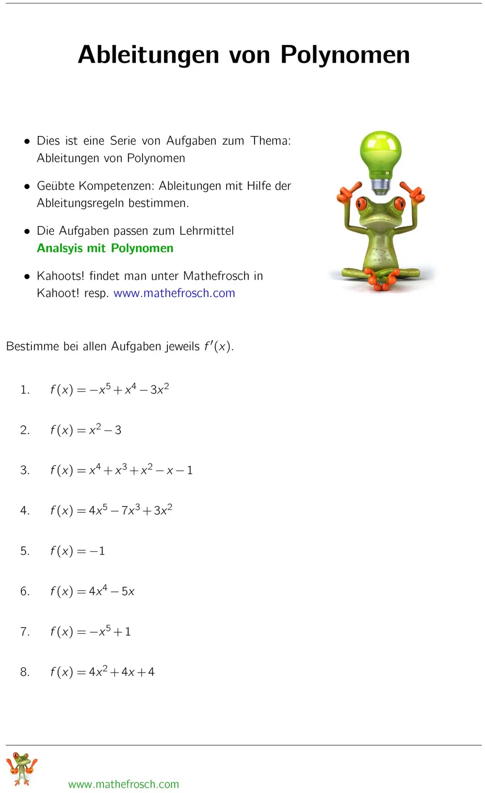 Polynom 4grad Polynomen Ableitungsregeln _ Polynom: Definition, Grade & Beispiele – DTQFP